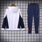 Real Madrid 2024-25 White Hoodie Suit