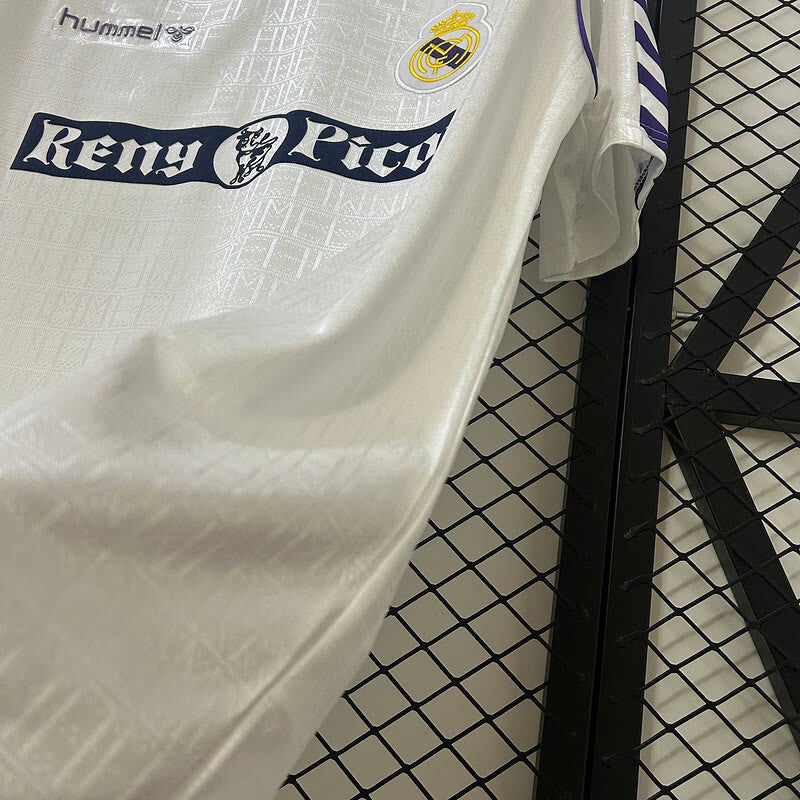 Real Madrid 1989-90 Home Retro Jersey