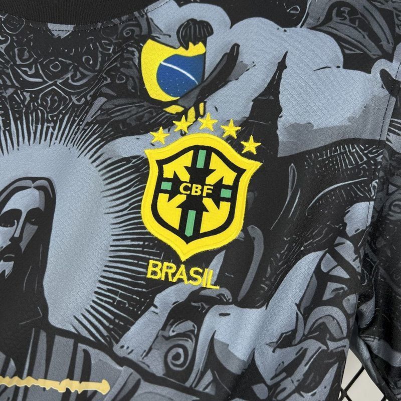Brazil 2024-25 Stussy Collaboration Football Jersey
