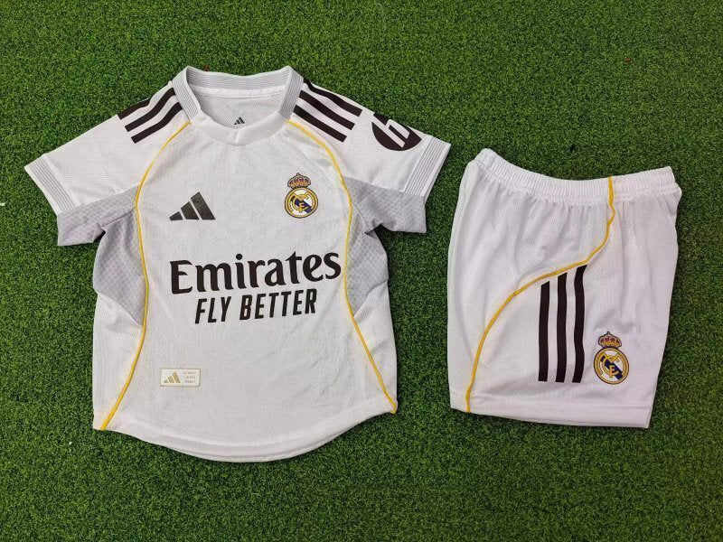 Real Madrid 2025-26 Home Player Version Kids Kit