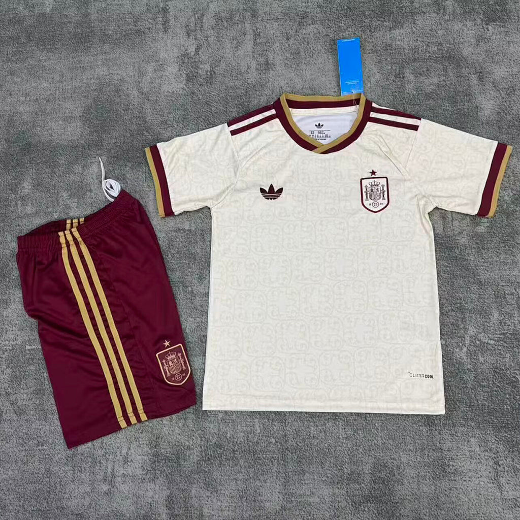 Spain 2026 World Cup Away Kids Football Jersey