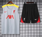 Liverpool 2023-24 Vest Football Kit Grey Black