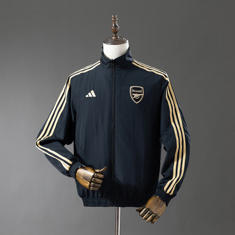 Arsenal 2025-26 Black Reversible Windbreaker