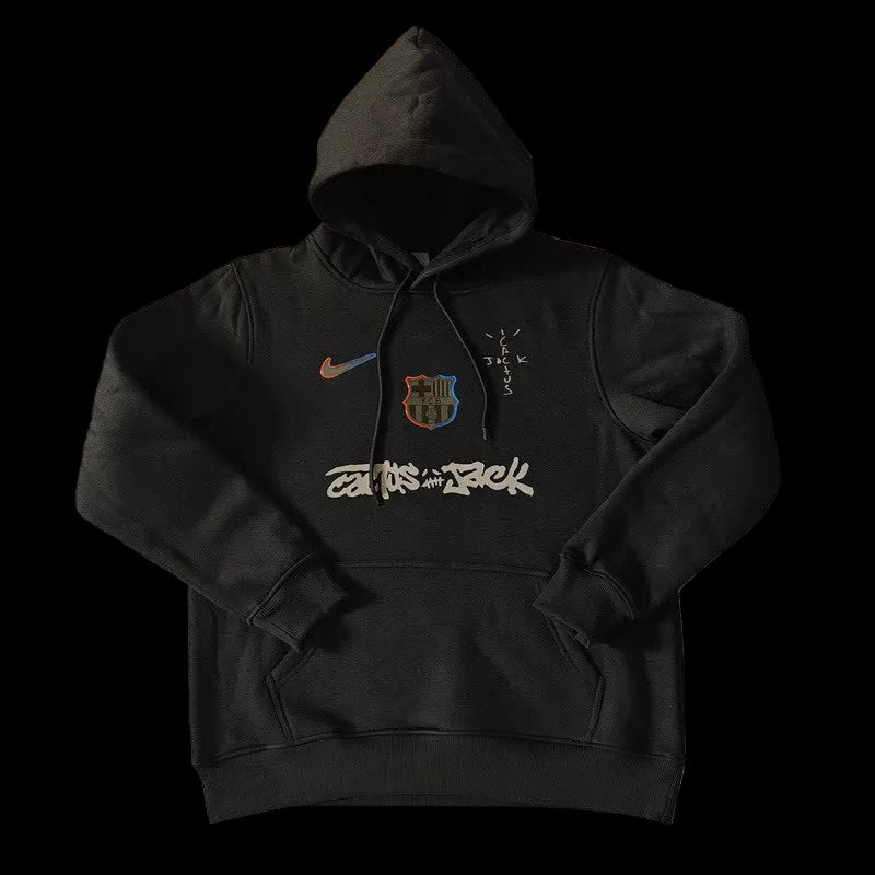 Barcelona 2025-26 Travis Scott Black Hoodie