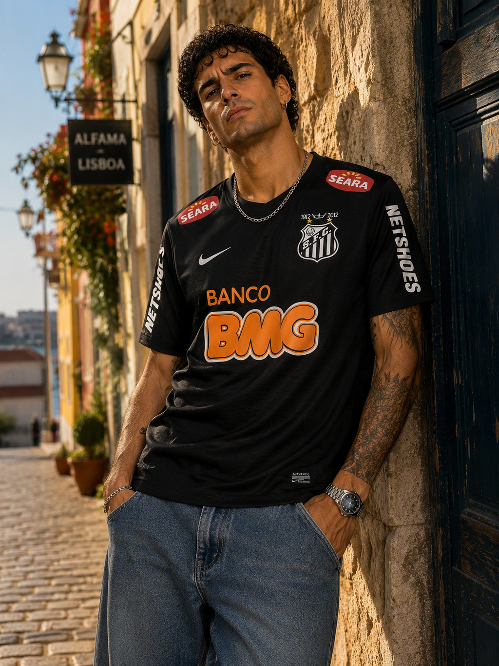 Santos 2011-12 Black Retro Jersey