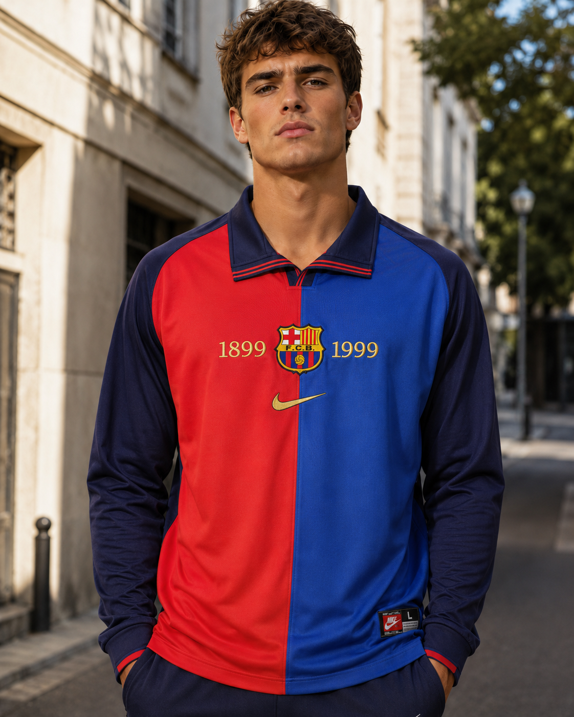 Barcelona 1899-1999 Centenary Retro Jersey Long Sleeve