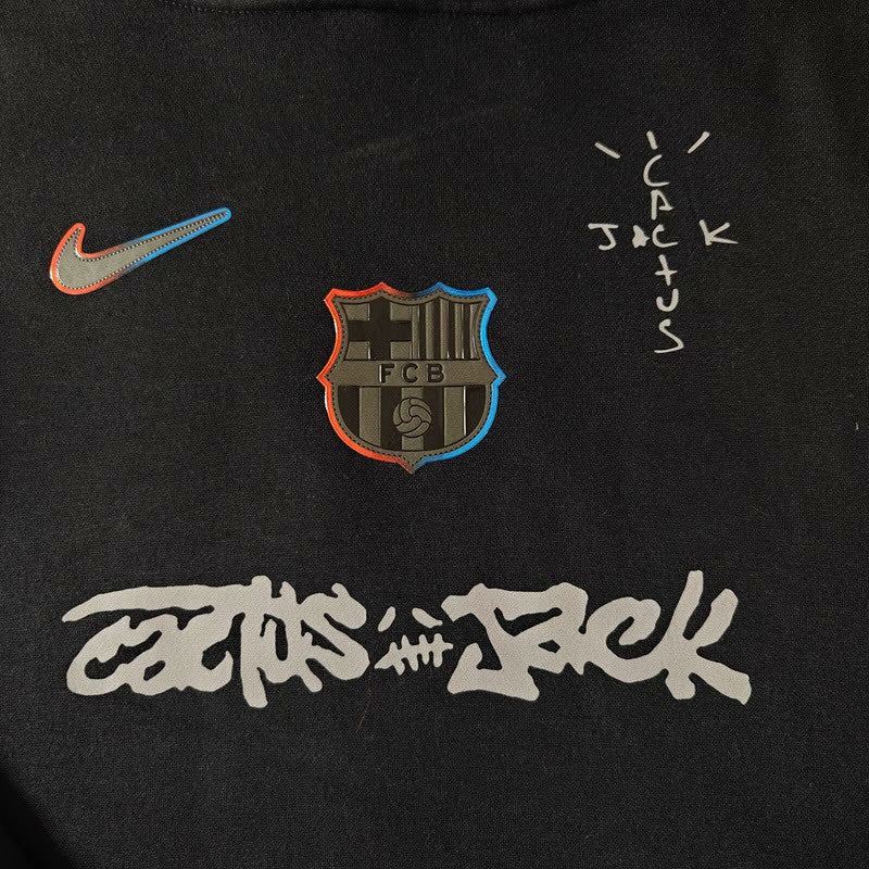 Barcelona 2025-26 Travis Scott Black Hoodie